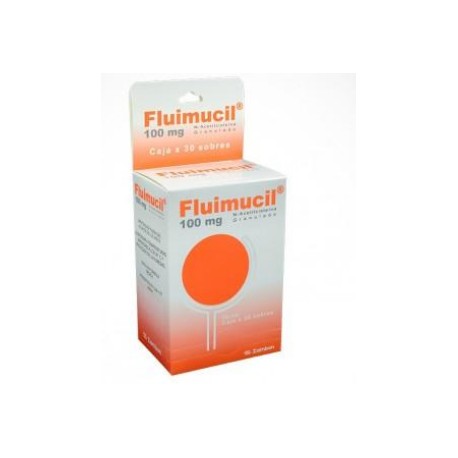 Fluimucil Granulado 100mg (FARMATOLIMA) Caja*30 Sobres _Mucolítico