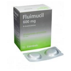 Fluimucil 600 mg (FARMATOLIMA) Caja*20 Comprimidos Efervescentes -Mucolítico