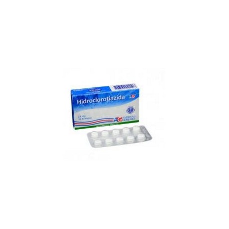 Hidroclorotiazida 25mg (FARMATOLIMA) Caja*30 Tabletas_American Generics