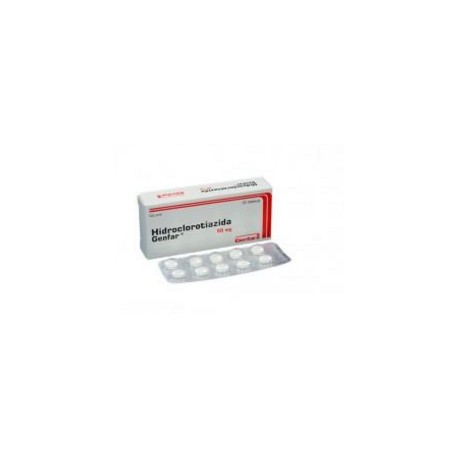 Hidroclorotiazida 50mg (FARMATOLIMA) Caja*30 Tabletas_Genfar