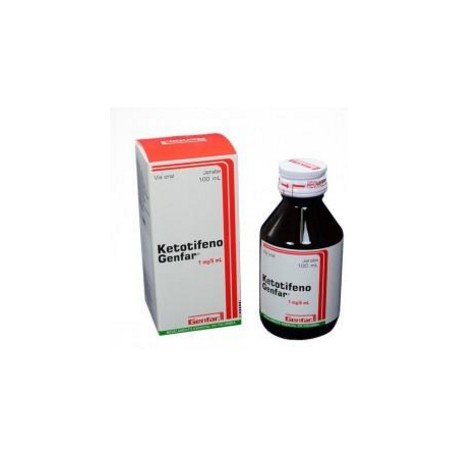 Ketotifeno 1mg/5mg (FARMATOLIMA) Frasco*100 mL Jarabe_Genfar