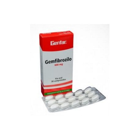 Gemfibrozilo 600mg (FARMATOLIMA) Caja*30 Comprimidos_Genfar