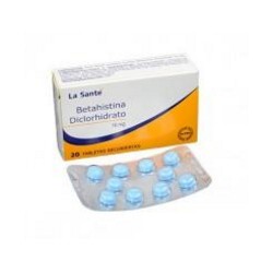 Betahistina Diclorhidrato 16 mg (FARMATOLIMA) Caja*20 Tabletas Recubiertas_La Santé