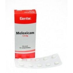 Meloxicam 7.5 mg (ENVIOS REGIONALES Y NACIONAL) Caja*10 Comprimidos – Antiinflamatorio