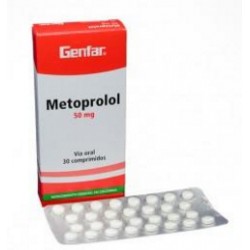 Metoprolol 50 mg ( ENVIOS REGIONALES Y NACIONAL) Caja*30 Comprimidos – Angina De Pecho