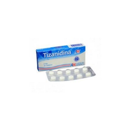 Tizanidina 4 mg (ENVIOS REGIONAL Y NACIONAL) Caja*20 Tabletas – Espasmos Musculares
