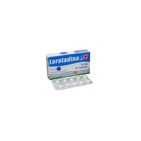 Loratadina 10 mg (ENVIOS REGIONALES Y NACIONAL) Caja*20 Tabletas – Antihistamínico