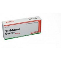 Tinidazol 500 mg (ENVIOS REGIONALES Y NACIONAL) Caja*8 Tabletas Recubiertas - Genfar