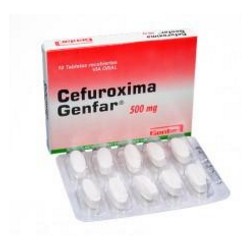 Cefuroxima 500 mg Tabletas Recubiertas Genfar (Envíos Regionales y Nacionales) caja*10 tabletas