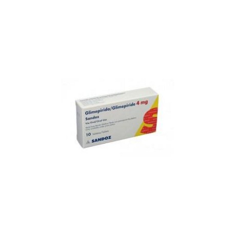 Glimepirida 4 mg (ENVIOS REGIONALES Y NACIONAL) Caja*10 Tabletas - Sandoz
