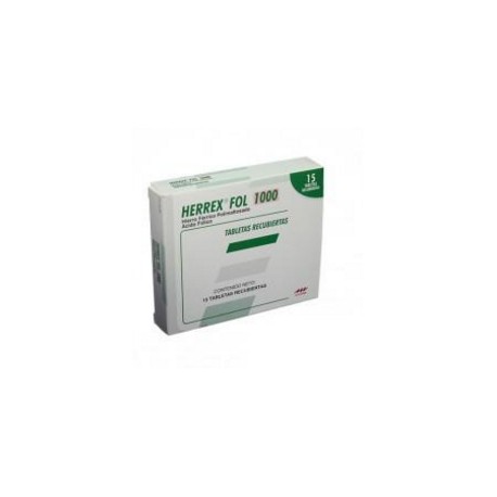 Herrex Fol 1000 (ENVIOS REGIONALES Y NACIONAL) Caja*15 Tabletas Recubiertas - Farma De Colombia