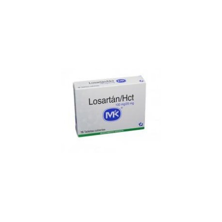 Losartán / Hct 100 mg / 25 mg (ENVIOS REGIONALES Y NACIONAL) Caja*15 Tabletas Cubiertas - Tecnoquímicas