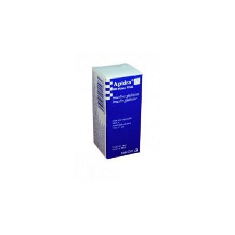 Apidra 100 UI (ENVIOS REGIONALES Y NACIONAL) Caja*1 Vial 10 mL Solución Inyectable – Sanofi- Aventis