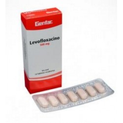 Levofloxacino 500 mg Tabletas Recubiertas Genfar (Envíos Regionales y Nacionales) caja*14 tabletas