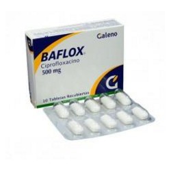Baflox 500 mg (ENVIOS REGIONALES Y NACIONAL) Caja*10 Tabletas Recubiertas - Galeno