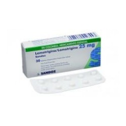 Lamotrigina 25 mg Tabletas Dispersables Sandoz (Envíos Regionales y Nacionales) caja*30 unidades