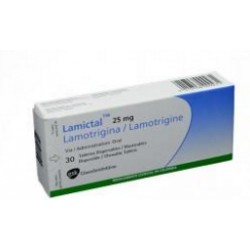 Lamictal 25 mg Tabletas Masticables GlaxoSmithKline (Envíos Regionales y Nacionales) caja*30 unidades