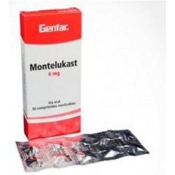 Montelukast 4 mg (ENVIOS REGIONALES Y NACIONAL) Caja*30 Comprimidos - Genfar
