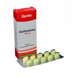 Claritromicina 500 mg (ENVIOS REGIONALES Y NACIONAL) Caja*10 Comprimidos Recubiertos - Genfar