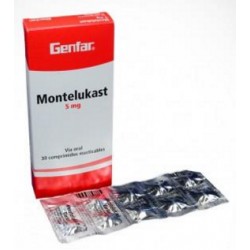 Montelukast 5 mg (ENVIOS REGIONALES Y NACIONAL) Caja*30 tabletas masticables - Genfar