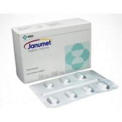 Janumet 50 mg / 500 mg Tabletas Recubiertas MSD (Envíos Regionales y Nacionales) caja*28 unidades