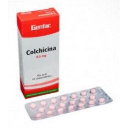 Colchicina 0.5 mg (ENVIOS REGIONALES Y NACIONAL) Caja*40 Comprimidos - Genfar
