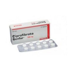 Ciprofibrato 100 mg (ENVIOS REGIONALES Y NACIONAL) Caja*10 Tabletas - Genfar