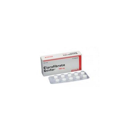 Ciprofibrato 100 mg (ENVIOS REGIONALES Y NACIONAL) Caja*10 Tabletas - Genfar