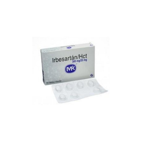 Irbesartán Hct 300 mg 25 mg Tabletas Cubiertas Tecnoquímicas (Envíos Regionales y Nacionales) caja*14 unidades