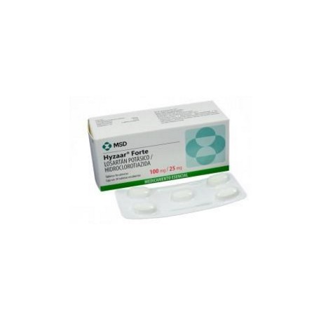 Hyzaar Forte 100 mg 25 mg Tabletas Recubiertas MSD (Envíos Regionales y Nacionales) caja*30 unidades