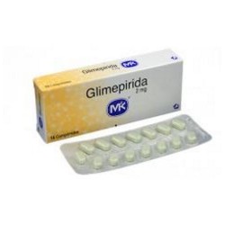 Glimepirida 2 mg Comprimidos Tecnoquímicas (Envíos Regionales y Nacionales) caja*15 unidades