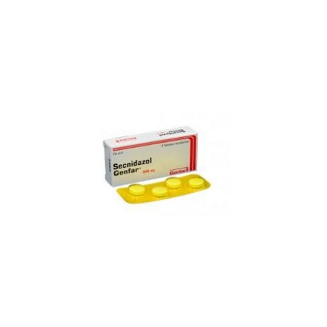 Secnidazol 500 mg (ENVIOS REGIONALES Y NACIONAL) Caja*4 Tabletas Recubiertas - Genfar