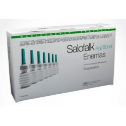 Salofalk 4 g / 60 mL (ENVIOS REGIONALES Y NACIONAL) Caja*7 Enemas Suspensión - Falk Pharma