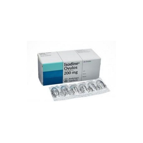 Isodine 200 mg Óvulos Boehringer Ingelheim (Envíos Regionales y Nacionales) caja*24 unidades