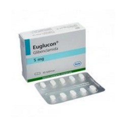Euglucon 5 mg (ENVÍOS REGIONALES Y NACIONAL) Caja*30 Tabletas – Roche