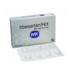 Irbesartán 300 mg 12.5 mg Tabletas Tecnoquímicas (Envíos Regionales y Nacionales) caja*14 unidades