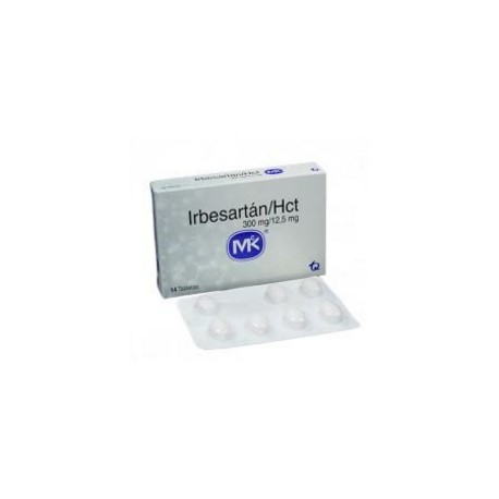 Irbesartán 300 mg 12.5 mg Tabletas Tecnoquímicas (Envíos Regionales y Nacionales) caja*14 unidades