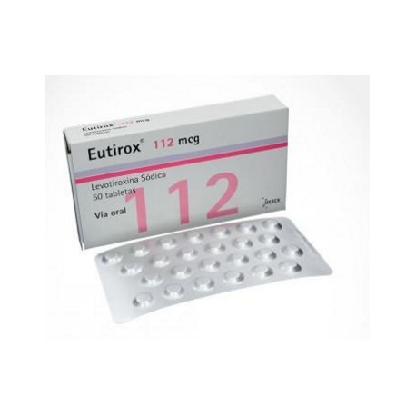 Eutirox 112 mcg (ENVÍOS REGIONALES Y NACIONAL) Caja 50 Tabletas – Merck