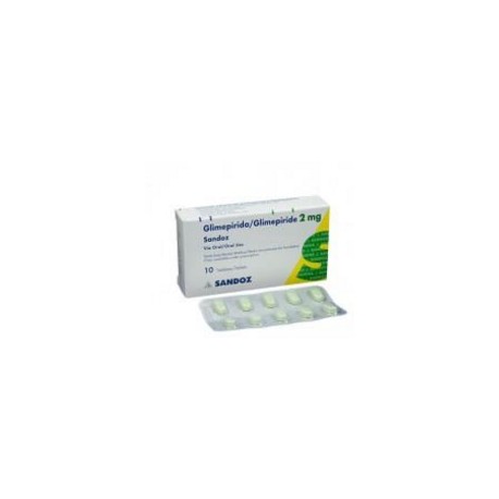 Glimepirida 2 mg Tabletas Sandoz (Envíos Regionales y Nacionales) caja*10 unidades