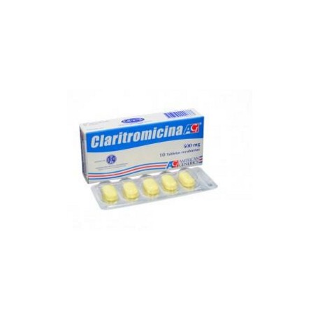 Claritromicina 500 mg (ENVÍOS REGIONALES Y NACIONAL) Caja*10 Tabletas Recubiertas - American Generics