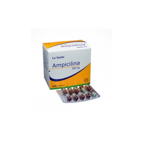 Ampicilina 500 mg (ENVÍOS REGIONALES Y NACIONAL) Caja*100 Cápsulas - La Santé