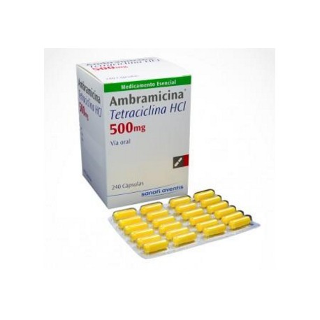 Ambramicina 500 mg(ENVÍOS REGIONALES Y NACIONAL) Caja*240 Cápsulas - Sanofi Aventis