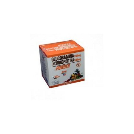 Glucosamina 1500 mg + Condroitina 1200mg (ENVÍOS REGIONALES Y NACIONAL) Caja x 30 Sobres Polvo Para Reconstituir Sabor A Naranja
