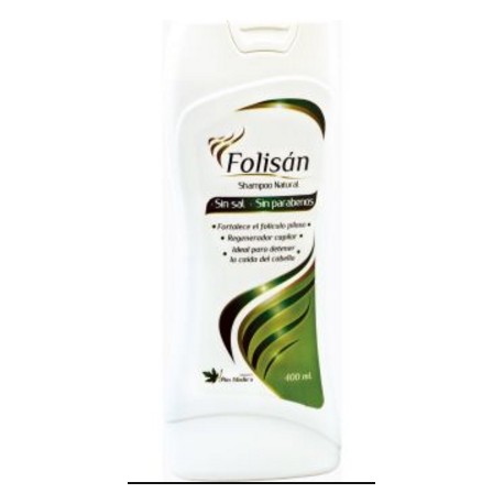 SHAMPOO FOLISAN CAIDA DEL CABELLO (SIN SAL-SIN PARABENOS) FCO*400ML