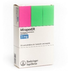 Mirapex Er 3 mg (ENVIOS REGIONALES Y NACIONAL) Caja*10 Comprimidos De Liberación – Boehringer Ingelheim