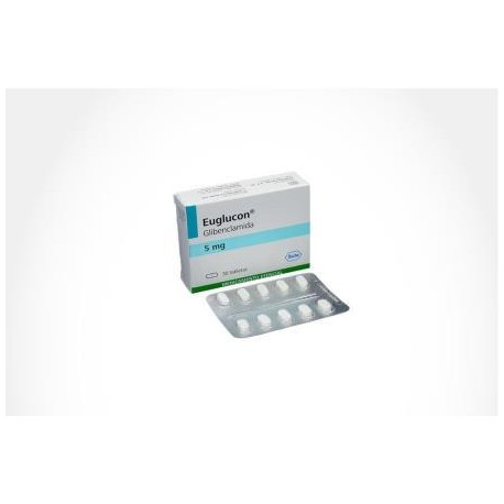 Euglucon 5 mg (ENVÍOS REGIONALES Y NACIONAL) Caja*30 Tabletas – Roche