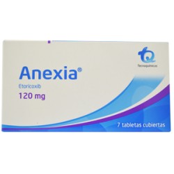 Anexia 120 mg Tabletas Cubiertas Tecnoquímicas (Envíos Regionales y Nacionales) caja*7 tabletas