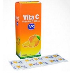 Vita C 500 g (FARMATOLIMA) Tabletas Sabor A Naranja caja*100 unidades