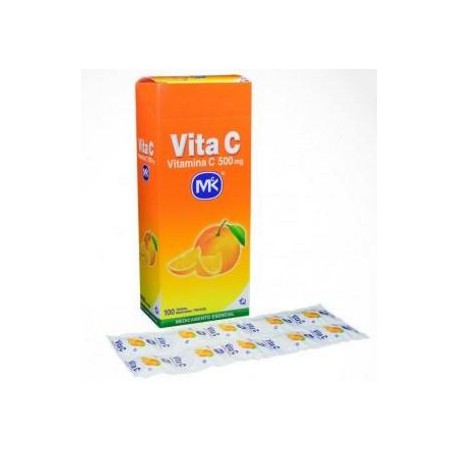 Vita C 500 g (FARMATOLIMA) Tabletas Sabor A Naranja caja*100 unidades