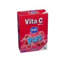 Vita C Pops 500 mg (FARMATOLIMA)Granulados Sabor A Cereza caja*5 sobres